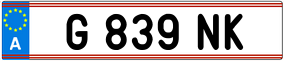 Trailer License Plate